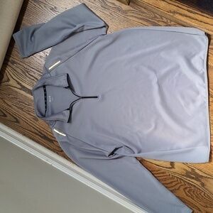 Men's Zelos gray lightweight quarter zip shirt Size L